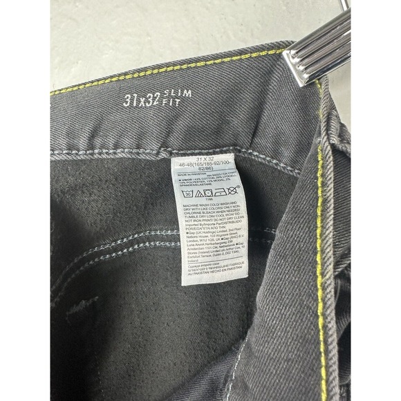 NWT Banana Republic Jean Gray Denim Mens Size 31x32 Slim-Fit Soft Luxe Modal - Picture 5 of 6